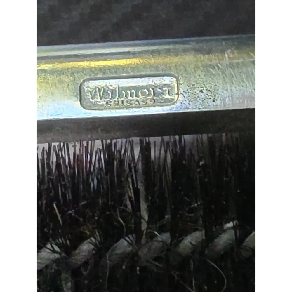 Vtg Wilmort Silent Butler Crumb Roller Sweeper Brush W/ Handle - Picture 3 of 6